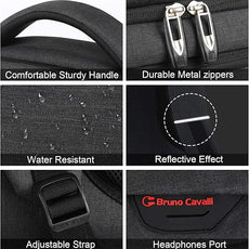 17 Inch Laptop Backpack, Business Anti Theft Slim Durable Laptops Backpack with USB Charging Port, Water Resistant College Computer Bag Gifts for Men & Women Fits 15.6 Inch Notebook-Black