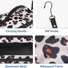 Suitcase Organizer, Travel Luggage Organizer Portable Hanging Travel Shelves Collapsible Hanging Packing Cubes for Carry on Suitcase