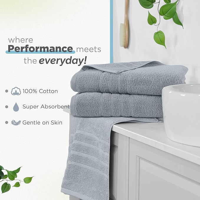 Martex 2-Pack Ultimate Performance Bath Sheet Set – 100% Cotton – 33” x 65” – Extra Large Bath Towels – Versatile – Low-Linting – Supersoft Bathroom Set – Super Absorbent – Easy Care – Spa Blue