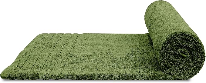 Tens Towels Pack of 2 Extra Large Bath Sheets 35 x 70 Inches, 100% Cotton, Larger & Lighter Weight, Quicker to Dry, Super Soft & Absorbent, Oversized Bath Towels, Green