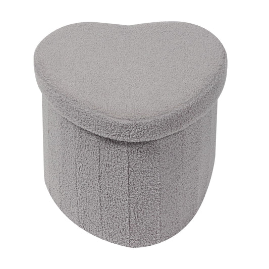 B FSOBEIIALEO Storage Ottoman Cube, Flowers Shaped Ottomans with Storage Foot Stool Footrest for Lving Room, Boucle Ottoman Seat for Dorm Room,Faux Teddy Fur,White 12.6"x12.6"x12.6" Dormly