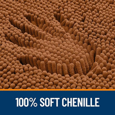 OLANLY Bathroom Rugs 36x24, Extra Soft Absorbent Chenille Bath Rugs, Rubber Backing Quick Dry, Machine Washable Bath Mats for Bathroom Floor, Tub and Shower, Home Decor Accessories, Ochre