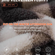 DAVID ARCHY Men's Hooded Robe Soft Coral Fleece Microfiber Bathrobe