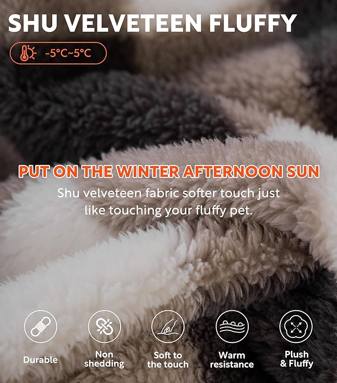 DAVID ARCHY Men's Hooded Robe Soft Coral Fleece Microfiber Bathrobe