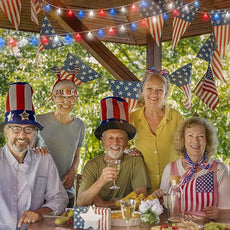 suddus Red White and Blue Lights, 100 Led Battery Powered String Lights, Globe String Lights for Flag, Backyard, Patio, Garden, Party, Bedroom, Living Room, Christmas, Classroom Decoration