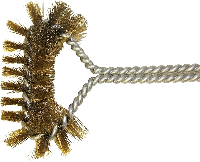 Deep Fryer Basket Cleaning Brush – High-Temp Commercial Kitchen Tool - Heavy Duty Brass Bristles - Heat Resistant to 750F for Food Debris - Deep Fryer Cleaner - Made in USA by FryOilSaver Co. B51C