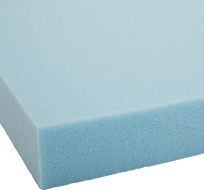 Amazon Basics Twin Mattress Topper, Cooling Gel-Infused, CertiPUR-US Certified, 2 Inches, Blue