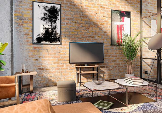 Furinno BASIC Book Shelf, 6-Cube Bookshelf, 3 x 2 Bookcase with Storage Bins, 11.9 x 31.6 x 23.6, for Living Room, Bedroom, Home Office, Dark Walnut