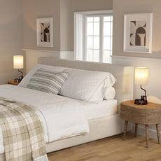 Bedside Table Lamps for Bedroom Set of 2 - Nightstand Lamp with AC Outlet Charging Port and USB A C, 3 Color Temperatures, Included Phone Holder & Pen Holder, Brown Night Stand Lamps for Guest Room