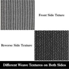 Lahome Boho Bathroom Rugs, Small 2x3 Front Door Mat Lightweight Kitchen Rug Woven Cotton Area Rug with Tassels, Farmhouse Washable Black and White Throw Rug Low Pile Carpet for Entry Laundry