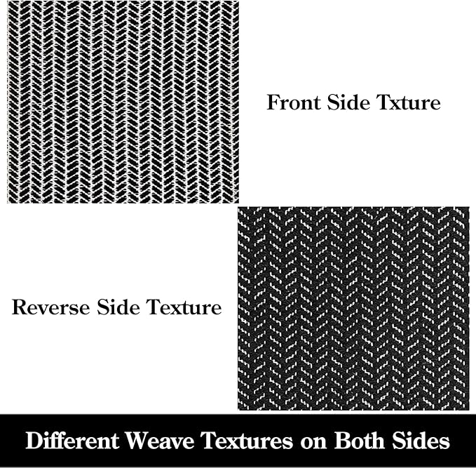 Lahome Boho Bathroom Rugs, Small 2x3 Front Door Mat Lightweight Kitchen Rug Woven Cotton Area Rug with Tassels, Farmhouse Washable Black and White Throw Rug Low Pile Carpet for Entry Laundry