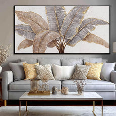CHUDANHAO Botanical Wall Art Vintage Pictures Wall Decor Grey and Gold Photo Prints Line Wall Hangings 24