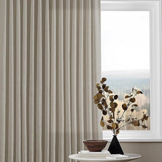 102 Inch Long Curtains Pinch Pleat Linen Curtains for Living Room Bedroom 2 Panels Tan Brown Burlywood Taupe Light Filtering Privacy 102 Inch Pleated Drapes Hooks Rings Back Tab for Sliding Door