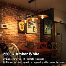 TJOY 6 Pack Vintage 8W ST58 LED Edison Amber Light Bulbs, 60W Equivalent, 800 Lumens, 2200K Soft White, Dimmable, E26 Base LED Filament Bulbs, CRI80+, Antique Glass Style for Home, Bedroom