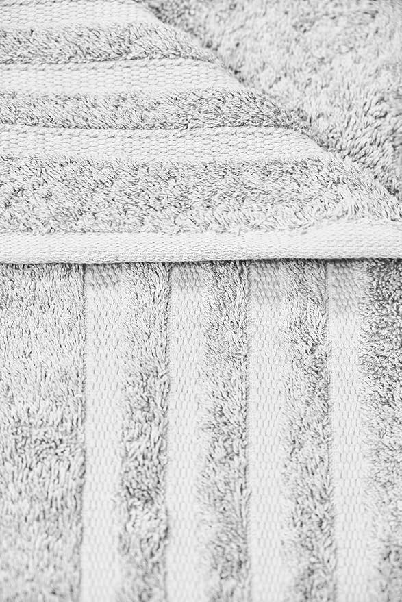 Luxury Bath Sheets, 2 Piece Extra Large Bath Sheets (40x65 Inches), Highly Absorbent, Quick Dry, Premium, and Plush Bath Sheets, 100% Organic Turkish Cotton Towels for Bathroom (Grey)