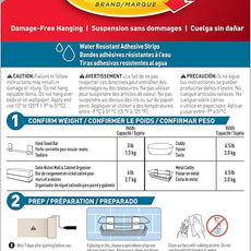 Command Shower Caddy Matte Black with Water Resistant Strips, Bathroom Organizer, Holds up to 6.5 lbs