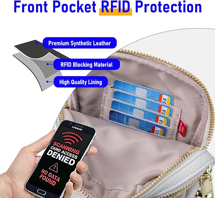INICAT Travel Small Crossbody Sling Bags Women Cross Body Purses Passport Holder Vegan Leather Fanny Packs Birthday Gifts