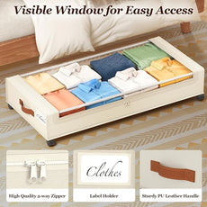 Yecaye Under Bed Storage with Wheels 2Pack, 70L Larger Capacity Under Bed Storage Containers, Underbed Shoe Storage Organizer, Rolling Under Bed Metal Drawers for Clothes, Blankets(35.5 x 17 x 6.7in)