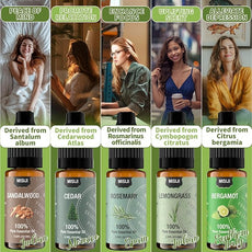 Essential Oils Set-MISIJI Essential Oils for Diffuser for Home,Diffuser Oils Scents for Aromatherapy,Candle&Soap Making,Laundry,Humidifiers 10 Scents Blissful