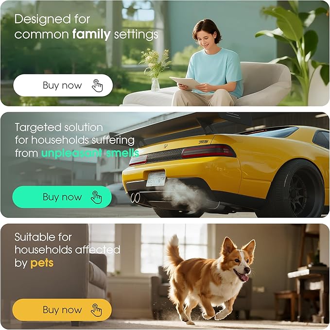 Core 300 Replacement Filter for LEVOIT Core 300S and Core 300-P Air Purifier, 3-in-1 H13 True HEPA Filter Replacement, Compared to Part # Core 300-RF, 2 Pack, White, By Improvedhand