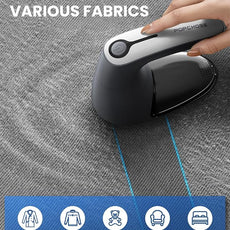 POPCHOSE Fabric Shaver for Clothing, Electric Lint Remover Sweater Shaver to Remove Pilling, Depiller for Clothes, Furniture, Couch, Fuzz with 6-Leaf Blades Extra, Electrostatic Brush