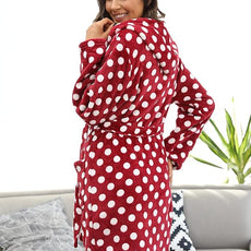 U2SKIIN Women Hooded Fleece Robe, Short Plush Robes for Womens With Hood Soft Warm Spa Bathrobe