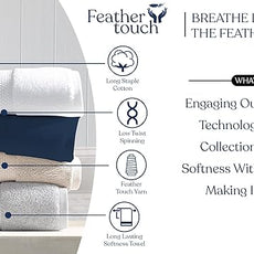 Delara Organic Cotton Luxuriously Plush Bath Towel | GOTS & OEKO-TEX Certified | Premium Hotel Quality Towels | Feather Touch Technology | 650 GSM Long Staple|Soft, Quick Dry & Ultra-Absorbent 30