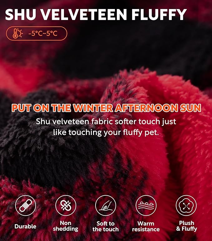 DAVID ARCHY Men's Hooded Robe Soft Coral Fleece Microfiber Bathrobe