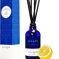 Reed Diffusers Set, 3.7 Oz Scent Diffuser, 6 Reed Diffuser Sticks, Home Fragrance Hyacinth, Peony & Citrus, Aromatherapy Oil Diffuser Reeds, More Masculine Scent, Bathroom & Office Decor 110ml