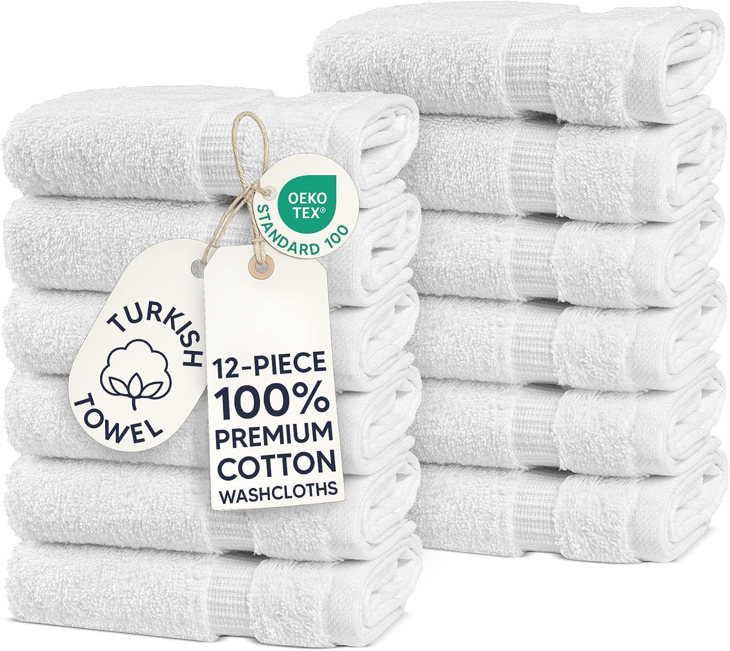 Chakir Turkish Linens 4 Piece Bath Towel Set, 100% Cotton Luxury Turkish Towels for Bathroom, Soft Absorbent Bath Towels, 27 x 54 Inches, Gray