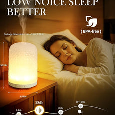 Essential Oil Diffuser – 2.4MHz Ultrasonic Aromatherapy Diffuser, Health Night Light, Timer & Auto Shut-Off, BPA-Free, 120ml Glass Oil Diffuser for Home, Office, Spa, Yoga