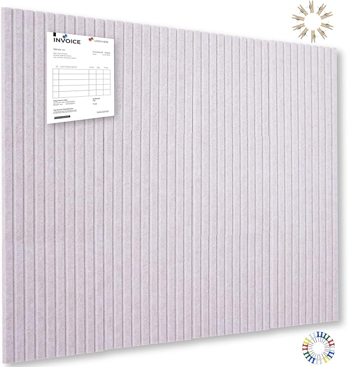 Large Cork Board Alternative-12 Pcs Self-Adhesive Felt Bulletin Board Tiles, Felt Pin Board Cork Board Tiles for Home Office Wall Decor, Tack Board 47"x35" (Camel Brown