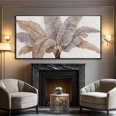 CHUDANHAO Botanical Wall Art Vintage Pictures Wall Decor Grey and Gold Photo Prints Line Wall Hangings 24