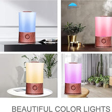 BlueHills Premium 2000 ML XL Essential Oil Diffuser Aromatherapy Humidifier for Large Room Home 40 Hour Run Huge Coverage Area 2 Liter Extra Large Capacity Diffuser High Mist Dark Wood Grain E003