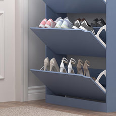 Shoe Cabinet with 3 Flip Drawers, Hidden Wood Shoe Cabinet,Freestanding Shoe Storage Cabinet for Entryway Hallway. 47.2