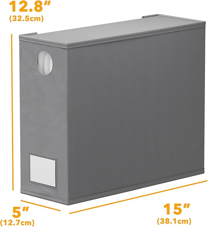 SpaceAid 9 Pack Bed Sheet Organizers and Storage, Foldable Sheet Organizer with Window for Linen Closet, Set Folder Keeper for Queen & King Size Bedding Storage (Gray)