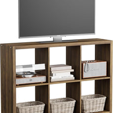 6 Cube Storage Organizer, 2x3 Cube Bookshelf, Cubby Storage Shelf, Wooden Organizer Shelf with Thickened Boards, for Closet Bedroom Home Office Living Room, 36.93