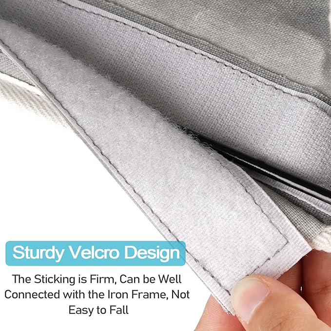 Loghot Bedside Caddy/Bedside Storage Bag Hanging Organizer for Bunk and Hospital Beds,Dorm Rooms Bed Rails,Can be Placed Glasses,Books,Mobile Phones,Keys (Grey)