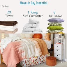 VENO 6 Pack Moving Bags and Large Christmas Decoration Storage Bins with lids. Alternative to Moving Boxes, Packing Supplies for College. Heavy Duty Totes (Holiday Pups, 6 Pack)