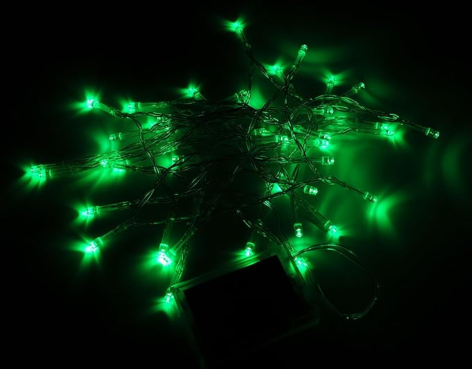 Karlling Battery Operated Green 40 LED Fairy Light String Wedding Party Xmas Christmas Decorations(Green,20 Pack)