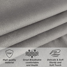 Velvet Upholstered Headboard King/Cal King Size Latest Model Wall Mount, Bed Frame Mount, Featuring High-Density Sponge Padding, Luxury Texture Easy Assembly and Style-Light Gray