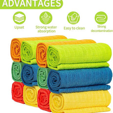 HELOMOR 12 Extra Large Floor Microfiber Cleaning Clothes, 30