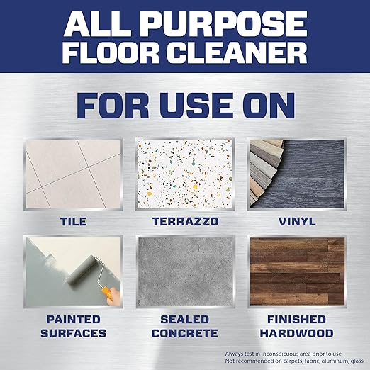 Mr. Clean Professional Bulk Liquid Concentrate Finished Floor Cleaner for Hardwood, Tile or Terrazo Floors, Commercial Use, 1 Gallon (Case of 3)