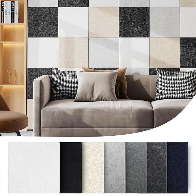 Thick Cork Board Tiles for Wall with Push Pins, 36"x24"x0.47" Bulletin Board Sets, Self-Adhesive Pin Board | Magrowill 6 Packs Felt Panels for Office Home Classroom Dorm