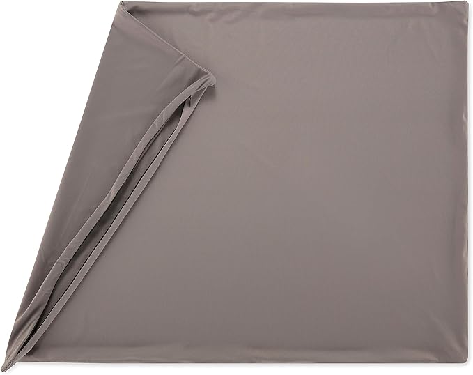 Cover Only for Premium Microbead Bed Pillow, X-Large Extra Smooth - Ultra Comfortable Sleep with Silk Like Anti Aging Cover 85% Spandex/ 15% Nylon Breathable, Cooling Stone Grey