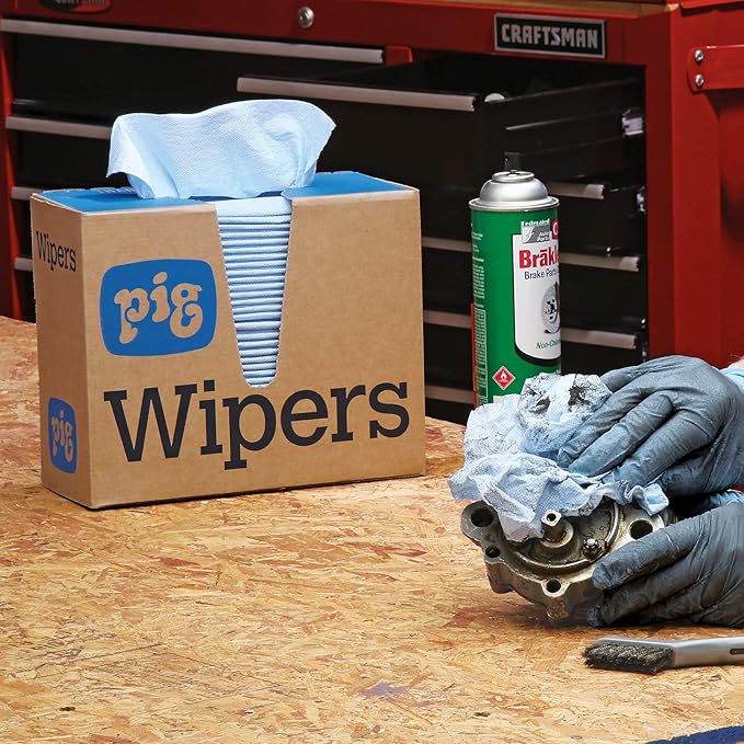 PIG PR40 All-Purpose Wipers - 12 boxes of 75 wipers - Each wiper is 9.5" x 16" - WIP231