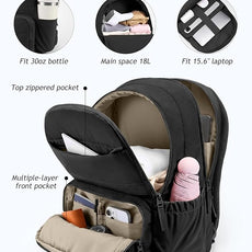 Travel Backpack for Women, 15.6 Inch College Laptop Backpack, Water Resistant Work Backpacks, Cute Quilted Bookbag