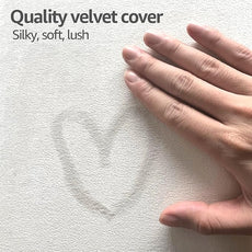 Art3d Peel and Stick Headboard for Full in Velvet Stone, Pack of 6 Panels Sized 9.84