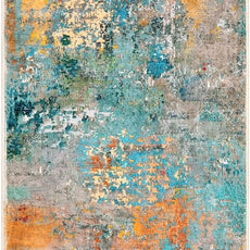 Lahome Modern Abstract Runner Rug - 2x6 Washable Hallway Rug Runner Soft Colorful Bedoom Carpet, Non-Slip Low Pile Contemporary Accent Mats for Kitchen Nursery Laundry Room