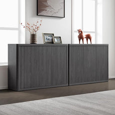 SICOTAS Buffet Cabinet with Storage Accent Sideboard with 6 Doors Modern 93.2